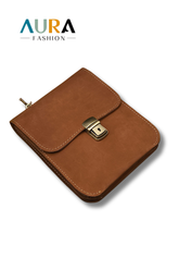 CROSS SHOULDER BAG-BROWN