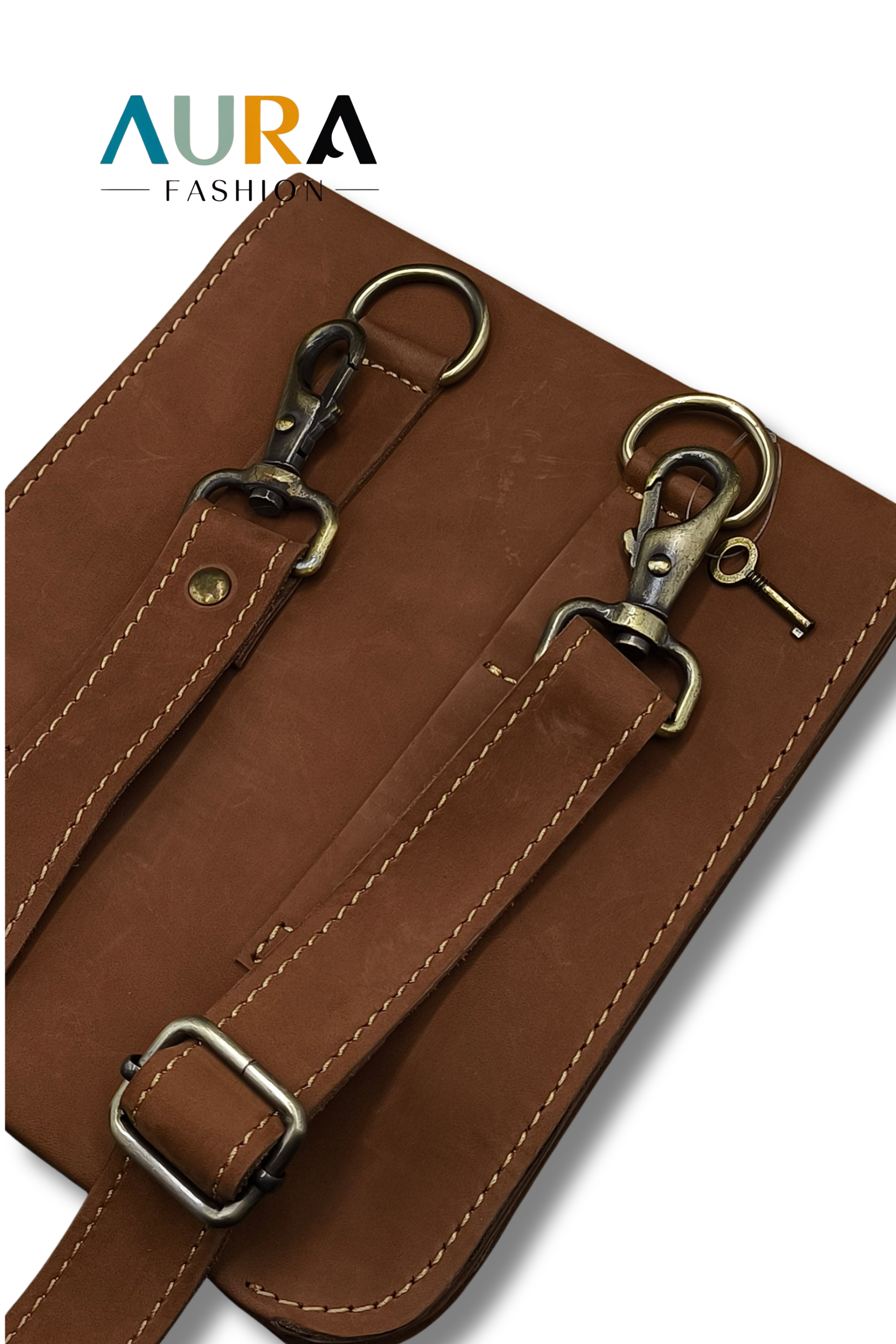 CROSS SHOULDER BAG-BROWN