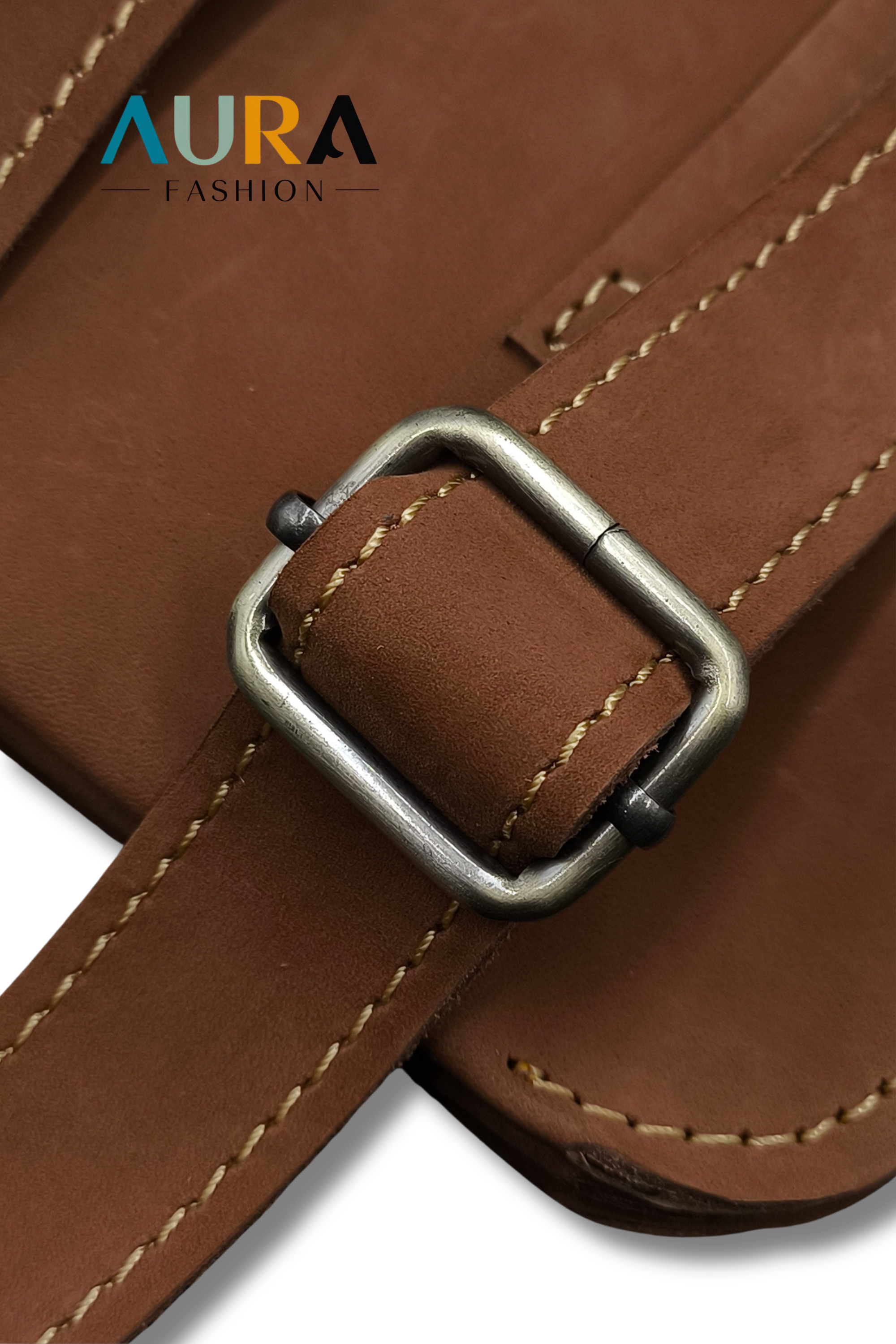 CROSS SHOULDER BAG-BROWN