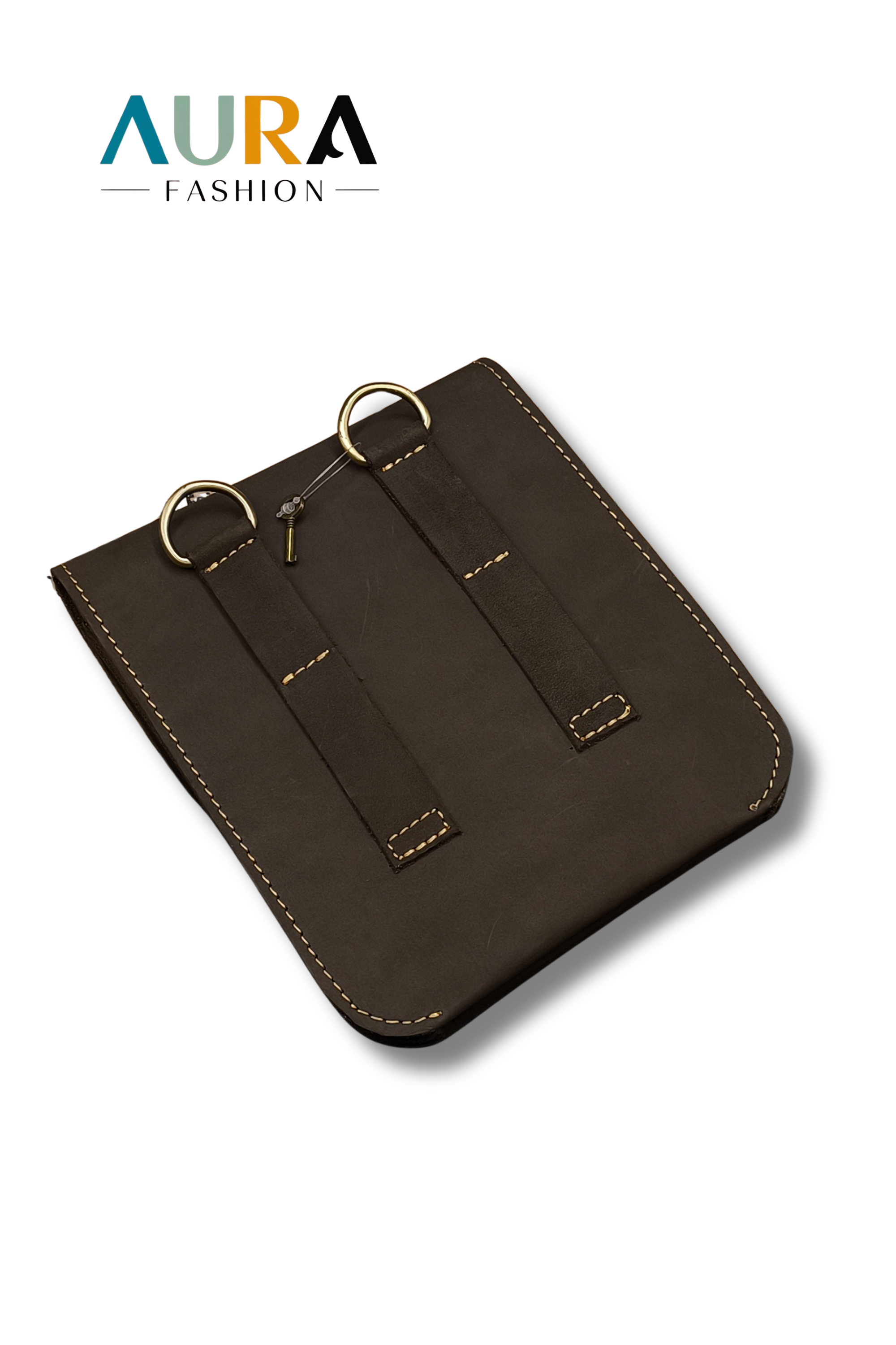 CROSS SHOULDER BAG-DARK BROWN