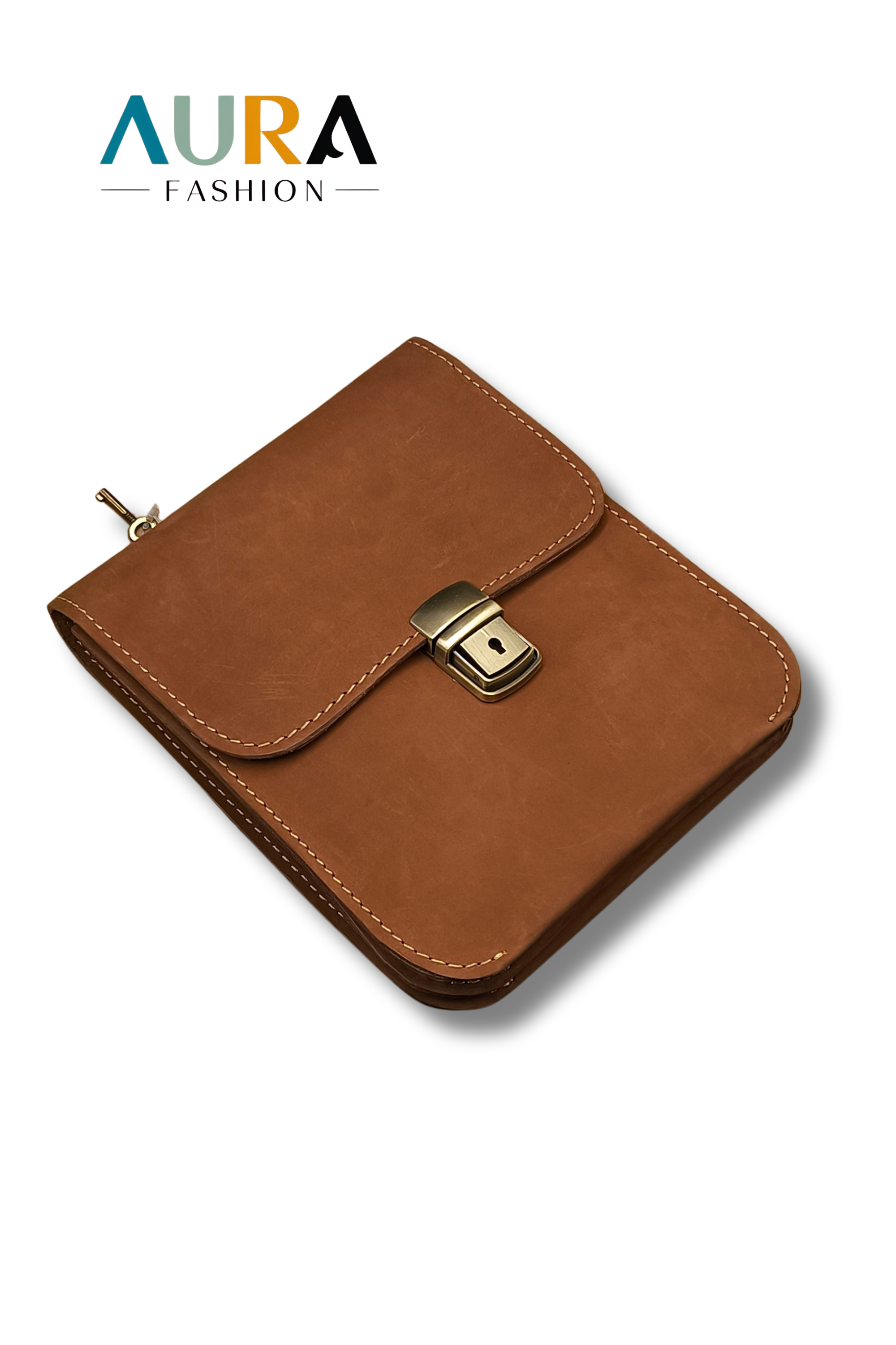 CROSS SHOULDER BAG-BROWN